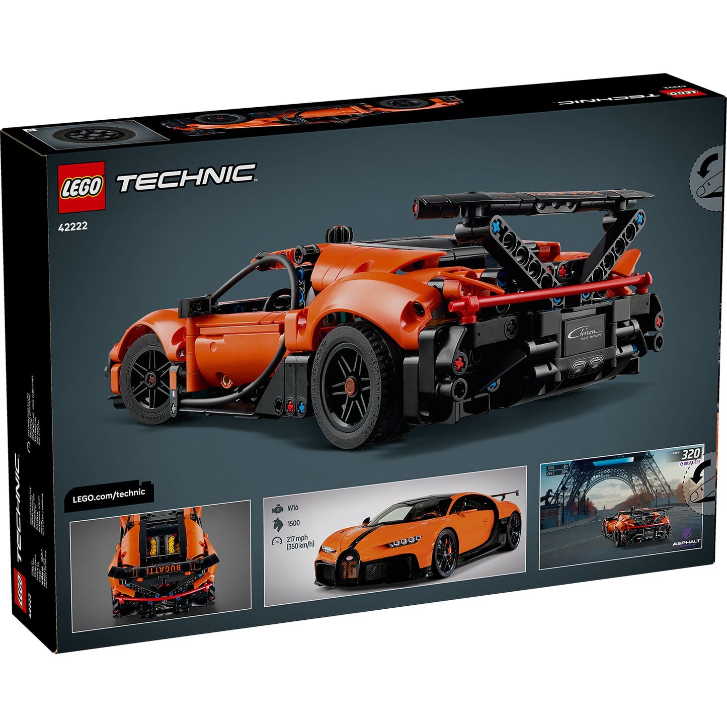 LEGO® Technic Bugatti Chiron Pur Sport Hypercar - Mô Hình Siêu Xe Đua Lắp Ráp LEGO 42222 LEGO - ảnh 2 - Lego Technic