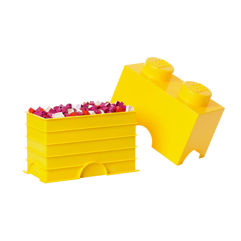 LEGO Storage Brick 2 Stud - Yellow - Hộp Lưu Trữ Đồ Chơi Thông Minh LEGO - Hình ảnh chi tiết 2