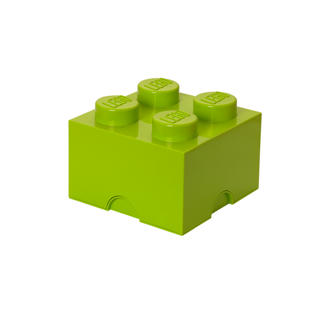 LEGO Storage Brick 4 Stud - Lime - Hộp Đựng Đồ Chơi Hình Viên Gạch LEGO - LEGO - Góc nhìn khác 3