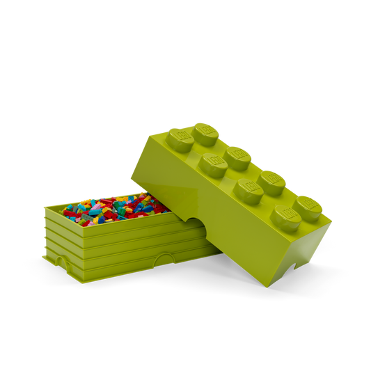 LEGO Storage Brick 8 - Lime - Thùng Đựng Đồ Xếp Chồng LEGO - Hình ảnh chi tiết 2