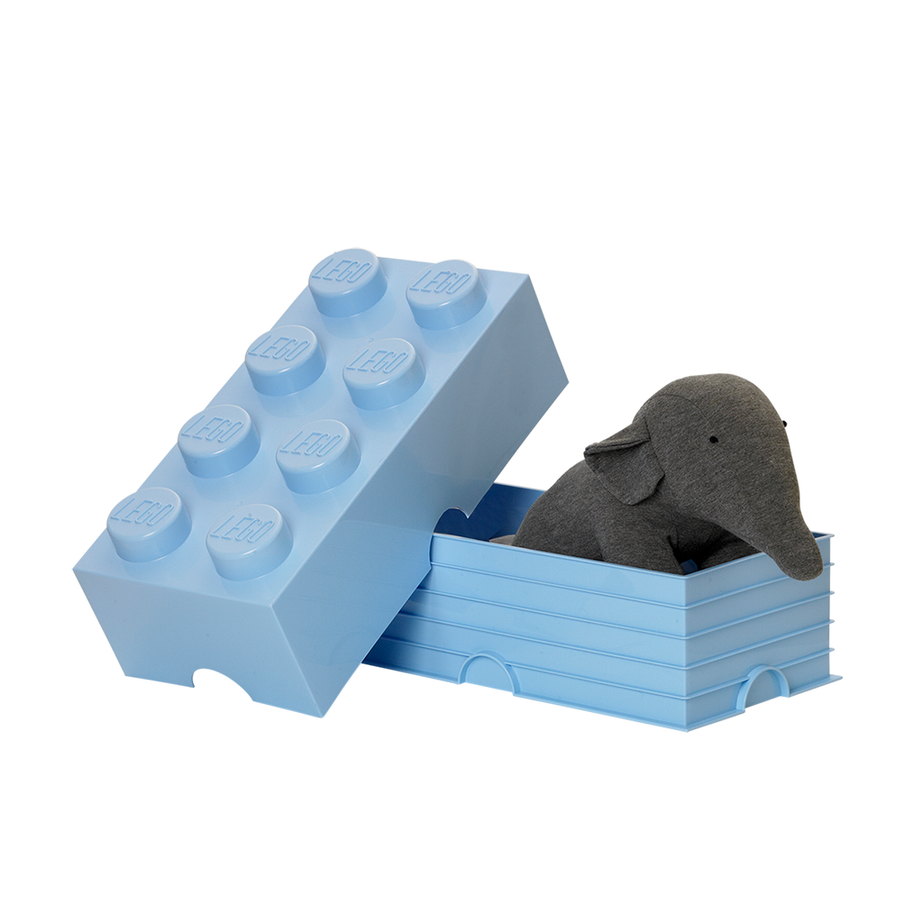 LEGO Storage Brick 8 - Light Royal Blue - Hộp Đựng Đồ Chơi LEGO 8 Nút Chính Hãng - Hình ảnh bổ sung 4