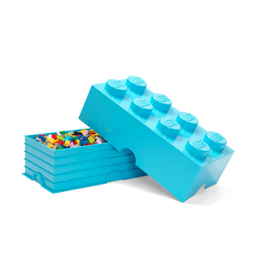LEGO Storage Brick 8 - Medium Azur Thùng Đựng Đồ Chơi Xếp Chồng LEGO - Hình ảnh chi tiết 2