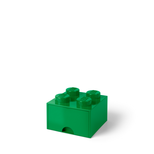 LEGO Brick Drawer 4 - Dark Green - Hộp Ngăn Kéo Lưu Trữ Hình Viên Gạch Lego - LEGO 40051734 - Hình ảnh chi tiết 2