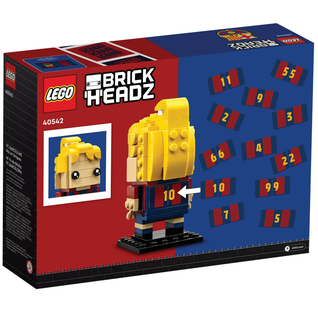 LEGO® BrickHeadz™ FC Barcelona Go Brick Me - Mô Hình Lắp Ráp Cầu Thủ Barca Tùy Chỉnh LEGO 40542 LEGO - ảnh 7 - Lego