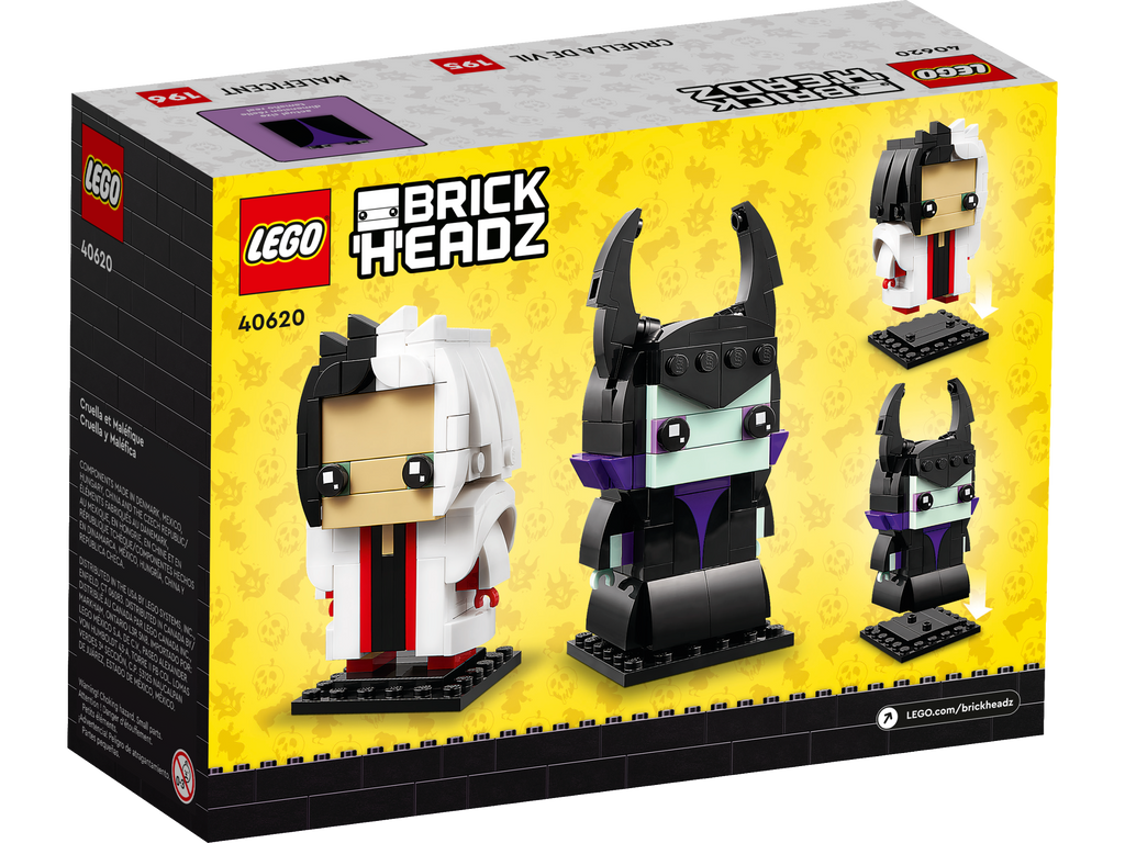 LEGO® BrickHeadz™ Cruella & Maleficent - Mô hình lắp ráp nhân vật Disney - LEGO 40620 - Hình ảnh bổ sung 6