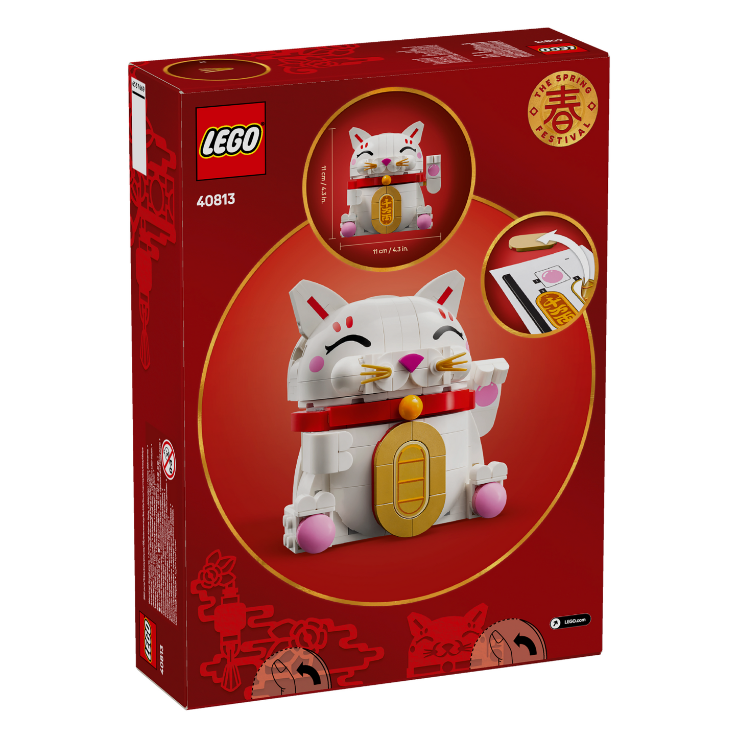 LEGO® Lucky Cat - Bộ Lắp Ráp Mèo Thần Tài Maneki-neko - LEGO 40813 LEGO - ảnh 2 - Lego
