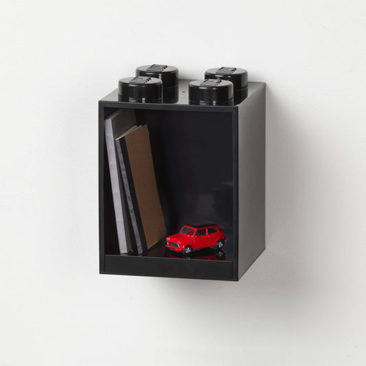 LEGO® 4-Stud Brick Shelf - Black | Kệ Gạch LEGO 4 Nút - Màu Đen - Hình ảnh chi tiết 2