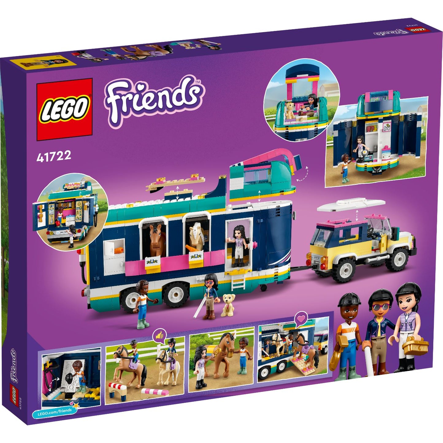 LEGO® Friends™ Horse Show Trailer - Xe Kéo Ngựa Và SUV Hiện Đại - LEGO 41722