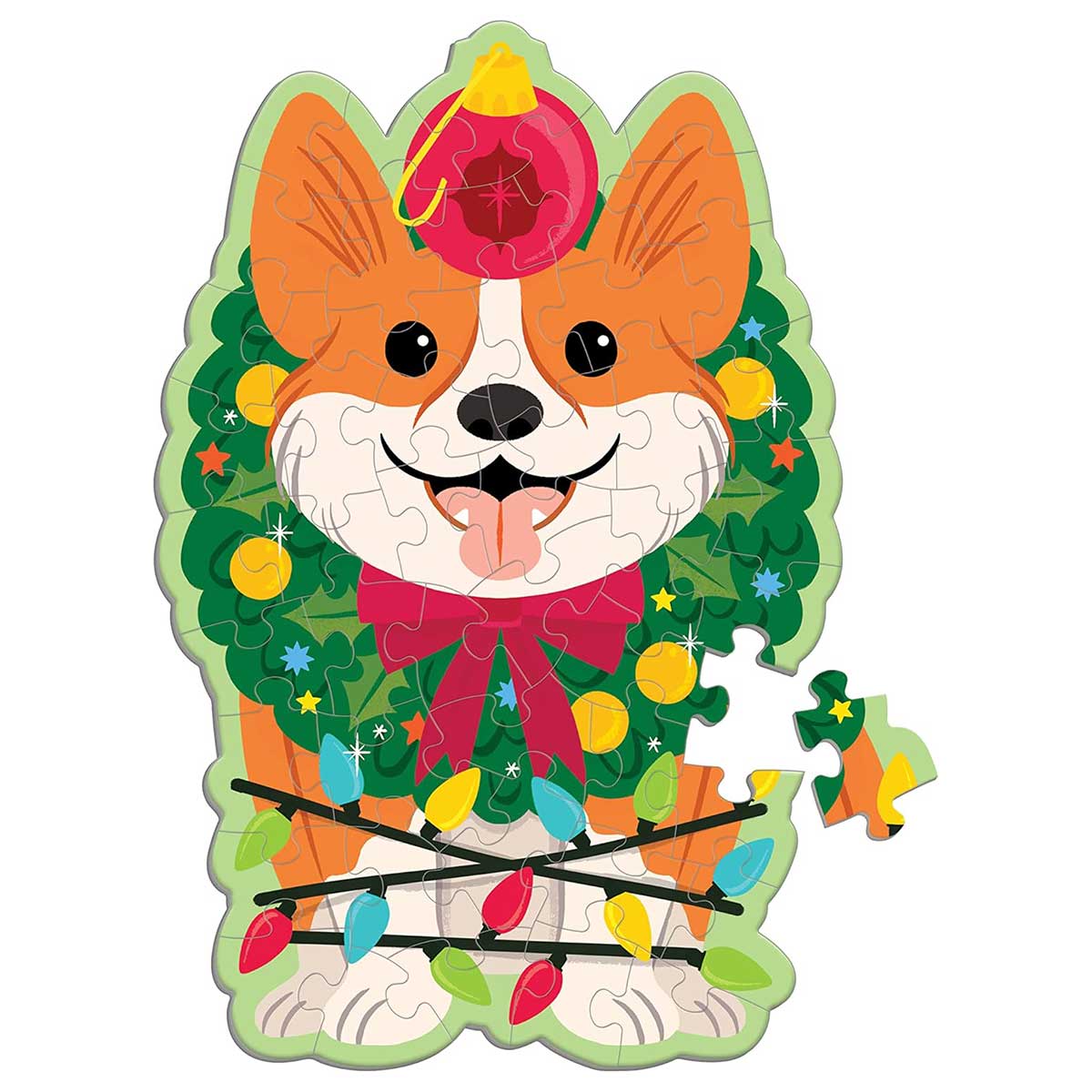 48 Scratch & Sniff Puzzle: Christmas Corgi