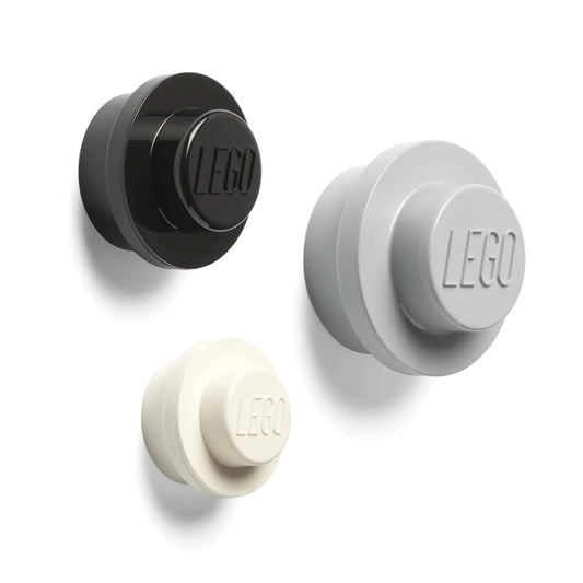 LEGO Wall Hanger Set of 3 - Greyscale - Bộ 3 Móc Treo Tường LEGO 5005893 - Hình ảnh chi tiết 2
