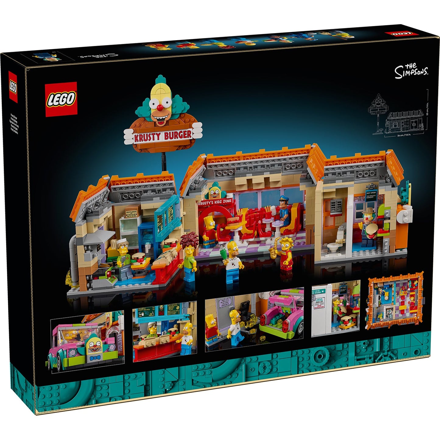 LEGO® ICONS™ The Simpsons™: Krusty Burger - Mô hình lắp ráp nhà hàng Springfield (10352)