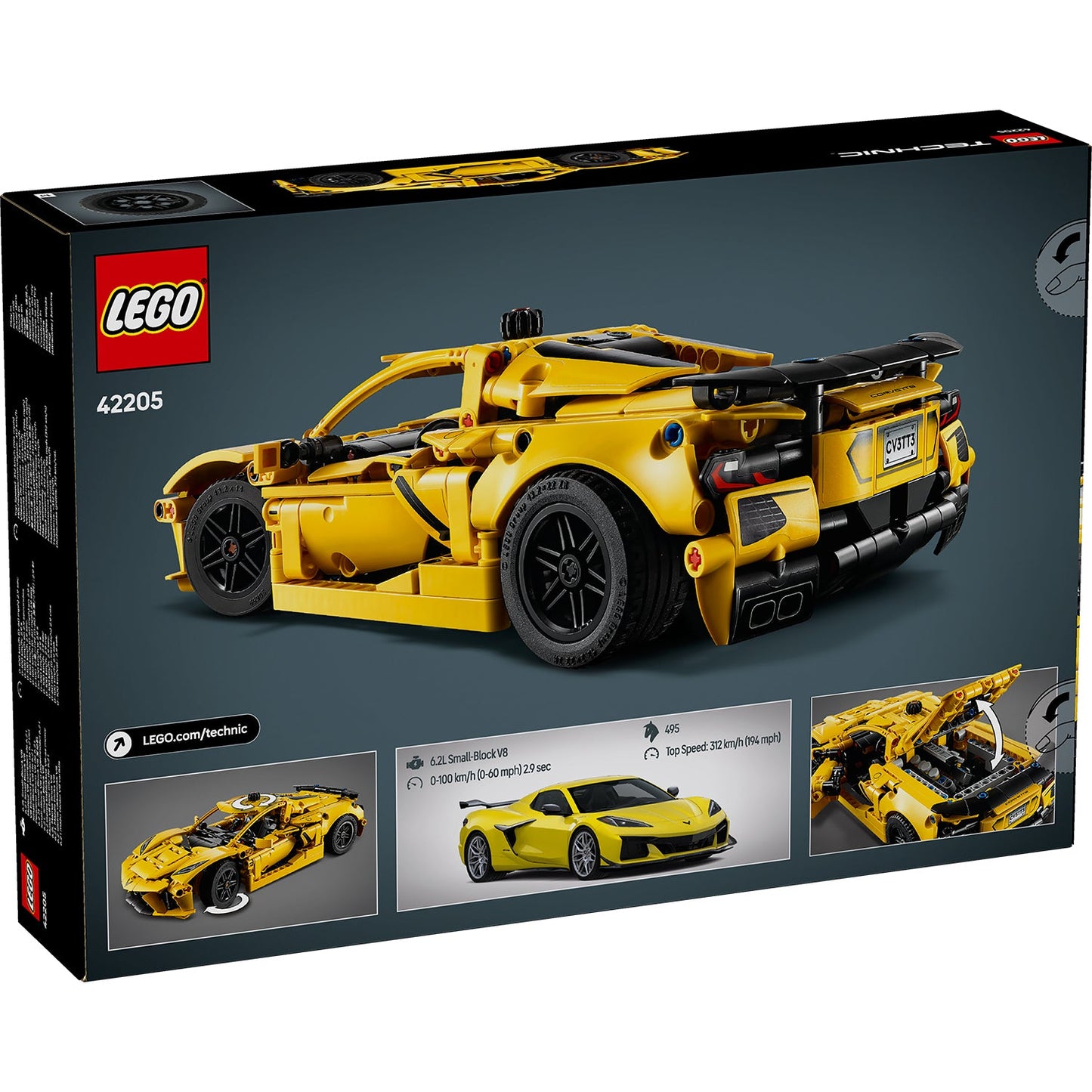 LEGO® Technic Chevrolet Corvette Stingray - Mô hình xe hơi lắp ráp LEGO 42205 - Hình ảnh bổ sung 4