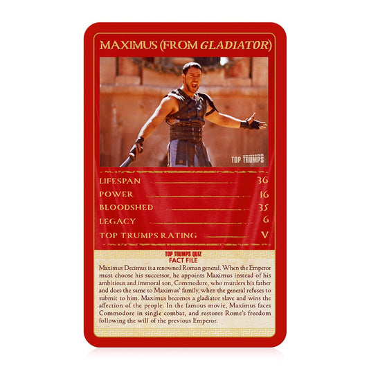 The Roman Empire Top Trumps Limited Edition Card Game - Trò Chơi Thẻ Bài Lịch Sử La Mã - Winning Moves - Hình ảnh chi tiết 2