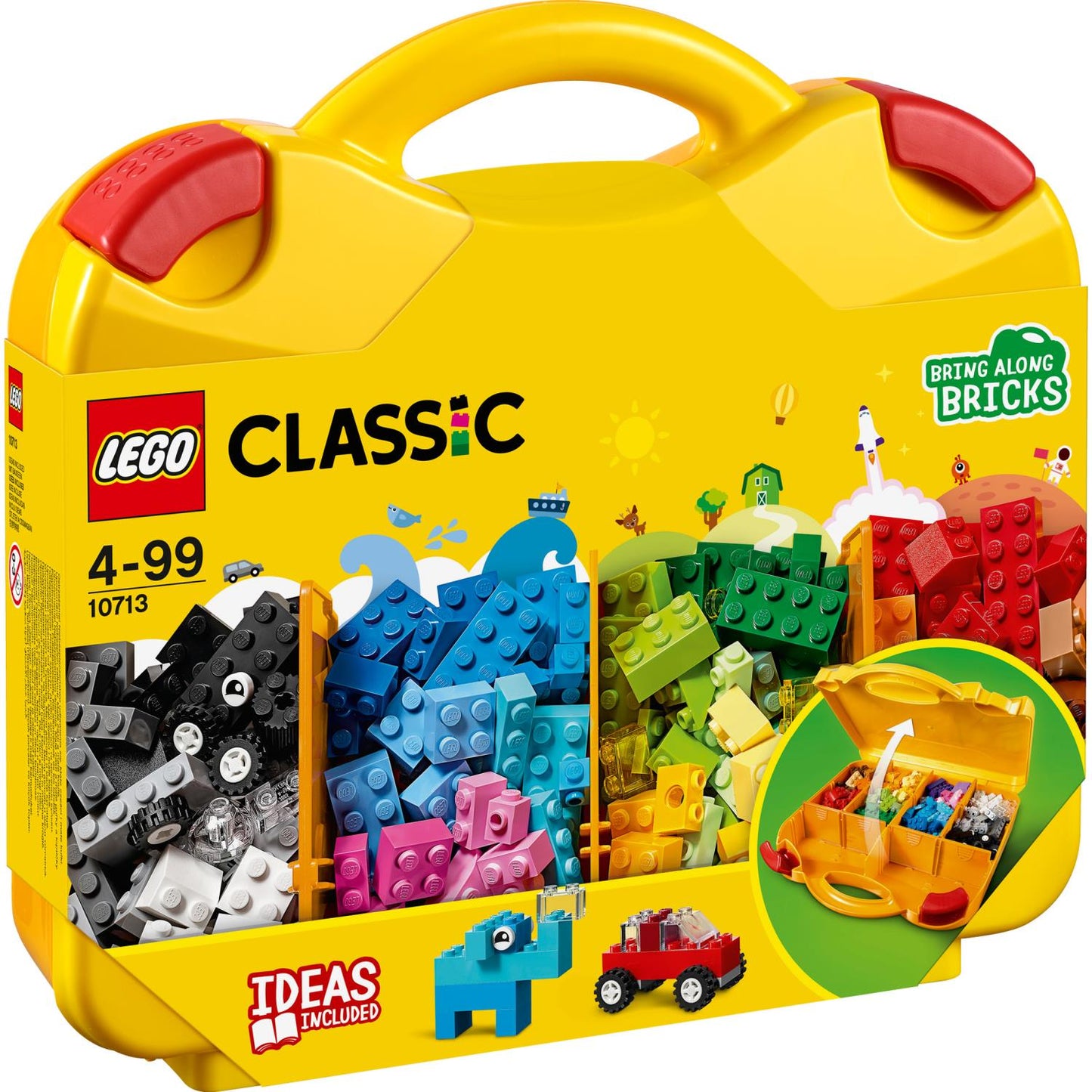LEGO® Classic Creative Suitcase - Vali Sáng Tạo - LEGO 10713 - Hình ảnh chi tiết 2