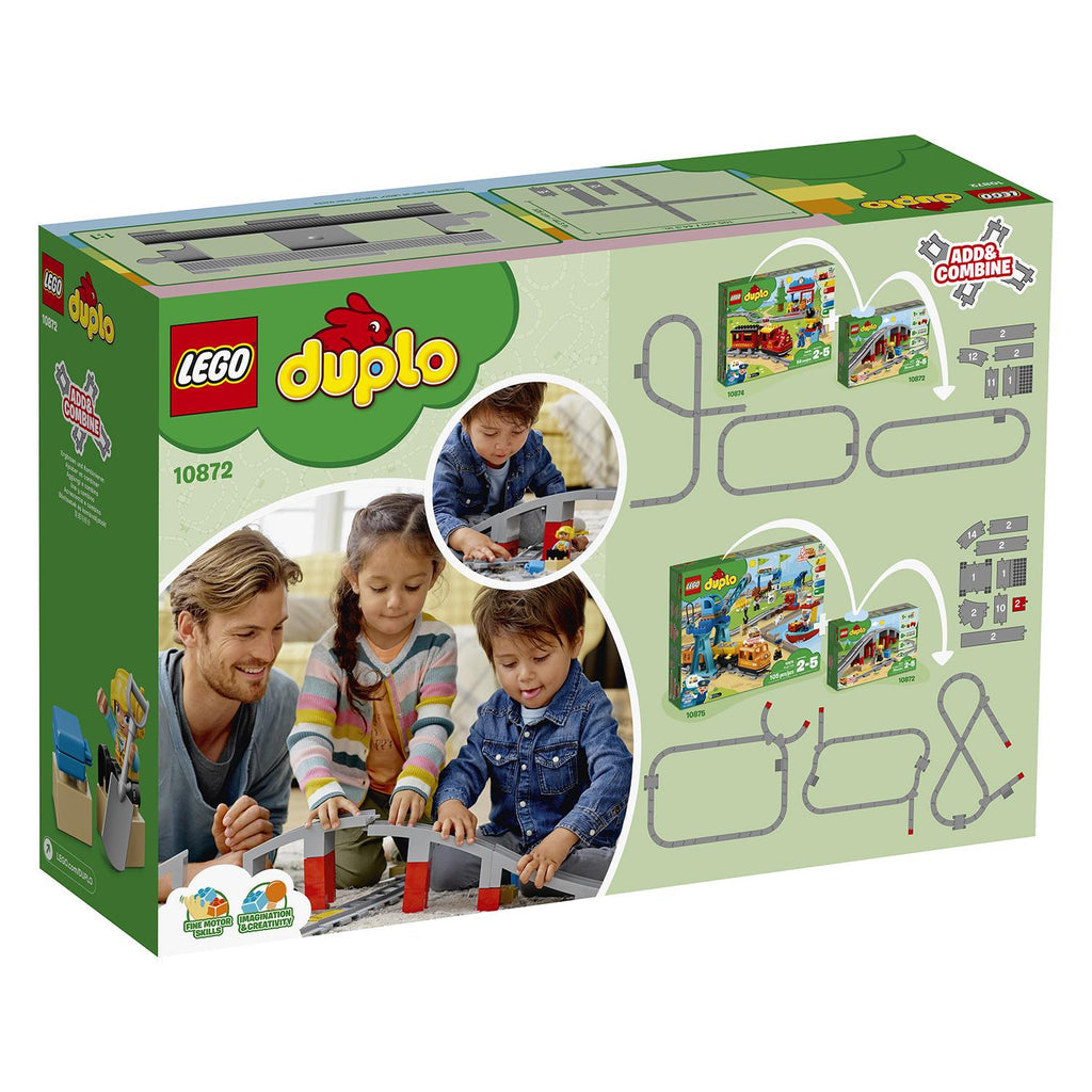 LEGO® DUPLO™ Train Bridge and Tracks - Bộ Đồ Chơi Cầu Và Đường Ray Xe Lửa - LEGO 10872