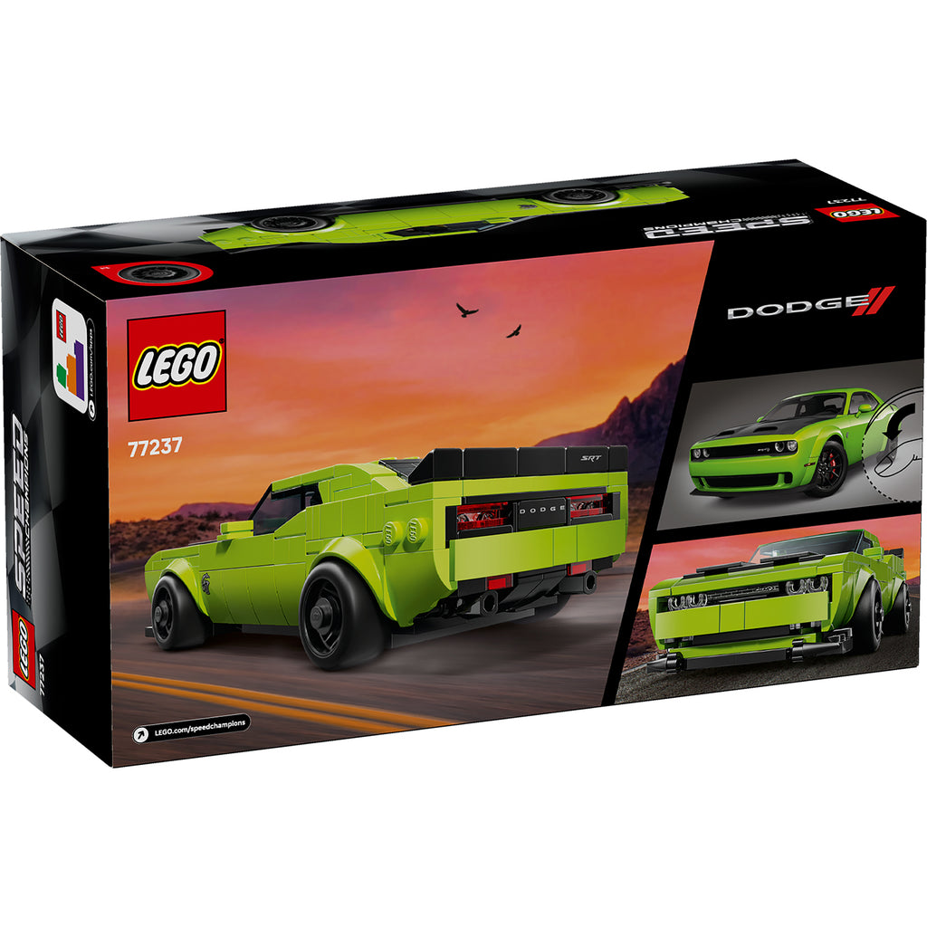 LEGO® Speed Champions Dodge Challenger SRT Hellcat Sports Car - Đồ chơi lắp ráp Xe thể thao Dodge (77237) LEGO - ảnh 3 - Buil