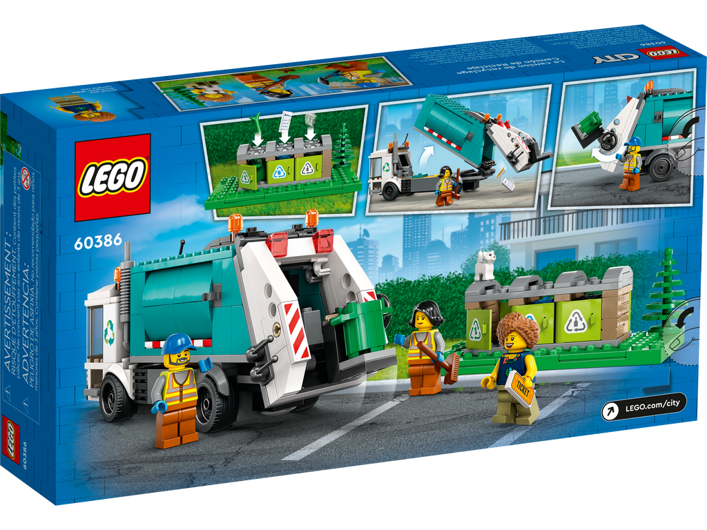 LEGO® City Recycling Truck - Xe rác tái chế mô hình - LEGO 60386 - Hình ảnh bổ sung 6