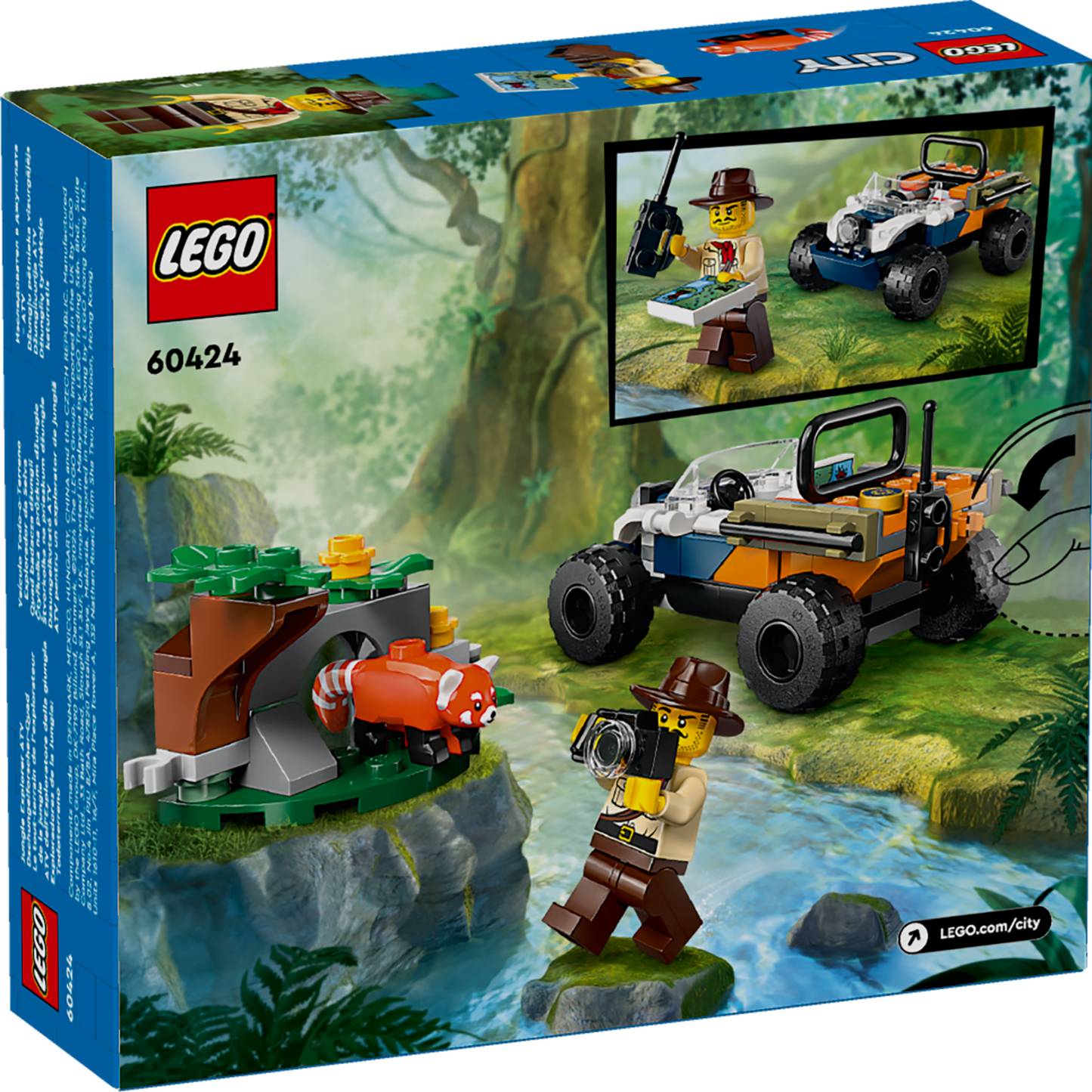 LEGO® City Jungle Explorer ATV Red Panda Mission - Xe Địa Hình Thám Hiểm Gấu Trúc Đỏ - LEGO 60424 LEGO - ảnh 4 - LEGO City