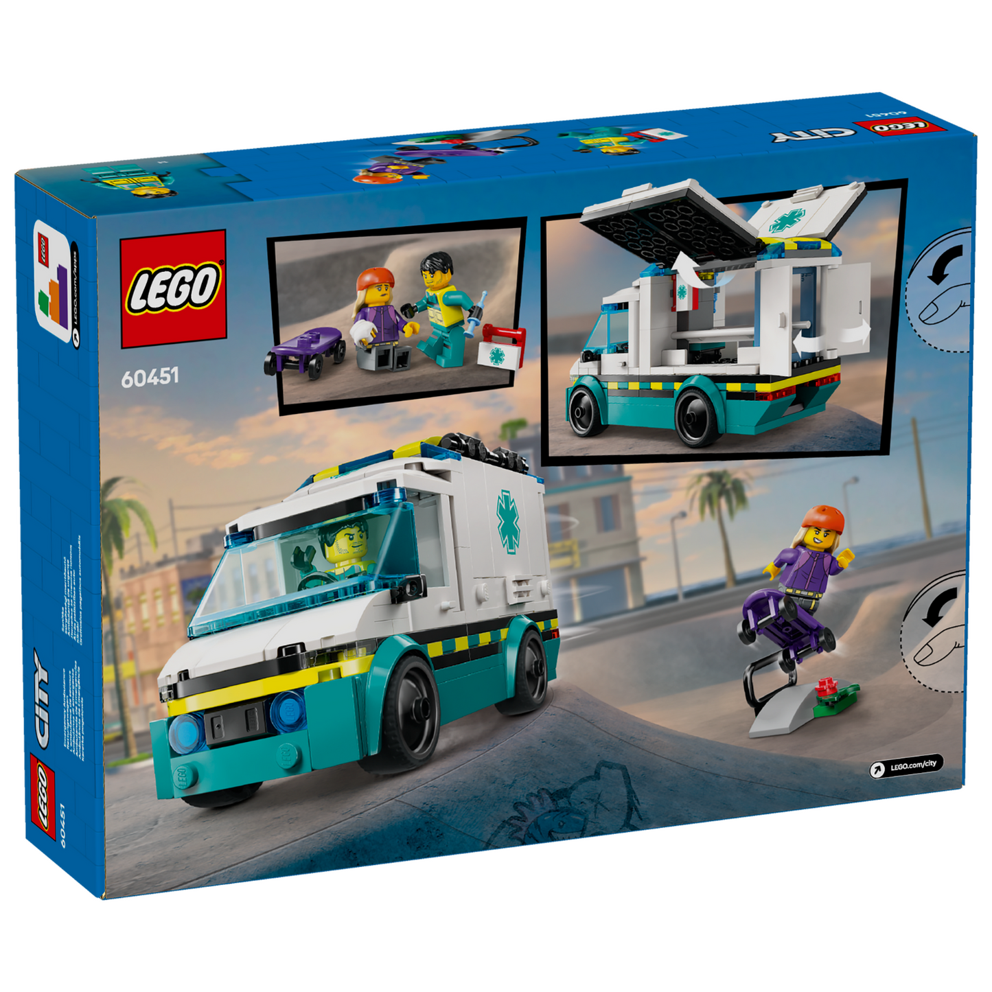 LEGO® City Emergency Ambulance - Xe Cấp Cứu Thành Phố - LEGO 60451 LEGO - LEGO Sets