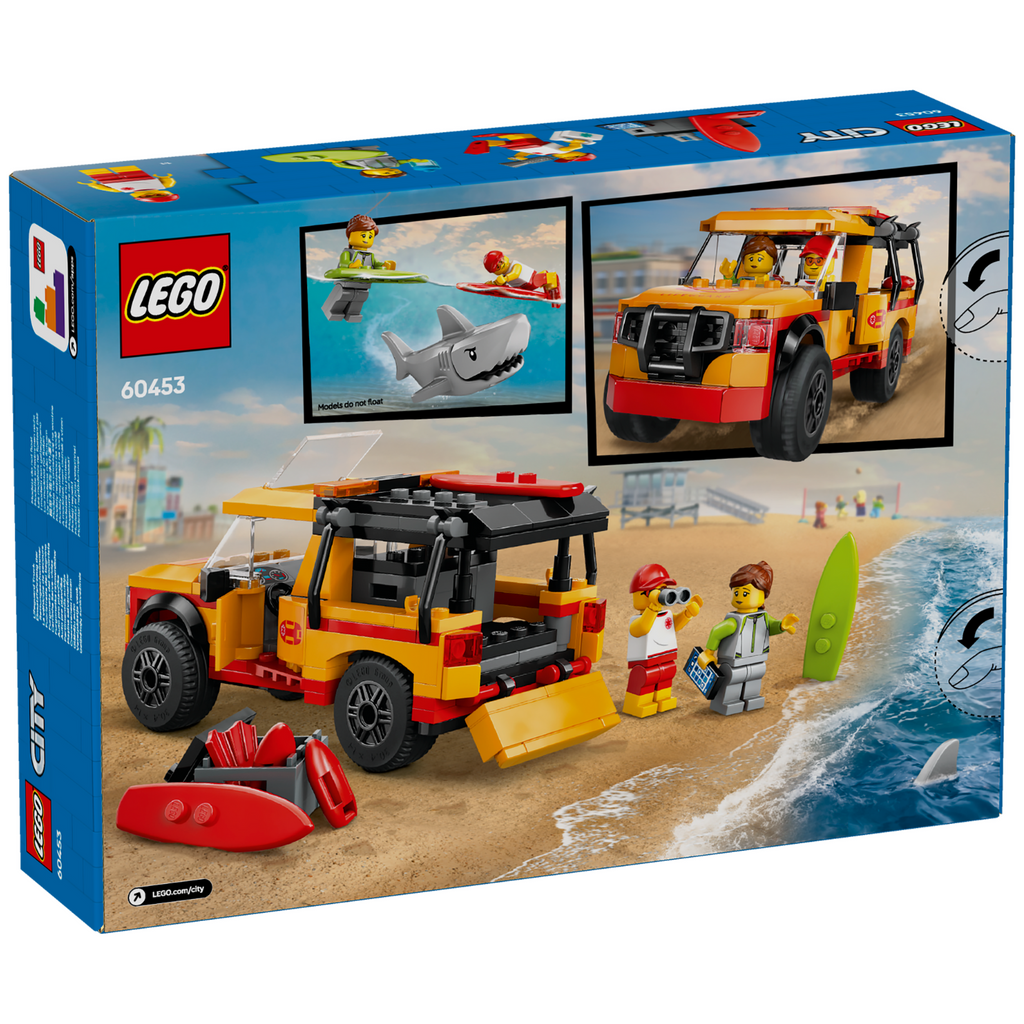 LEGO® City Lifeguard Beach Rescue Truck - Đồ Chơi Lắp Ráp Xe Cứu Hộ Bãi Biển - LEGO 60453