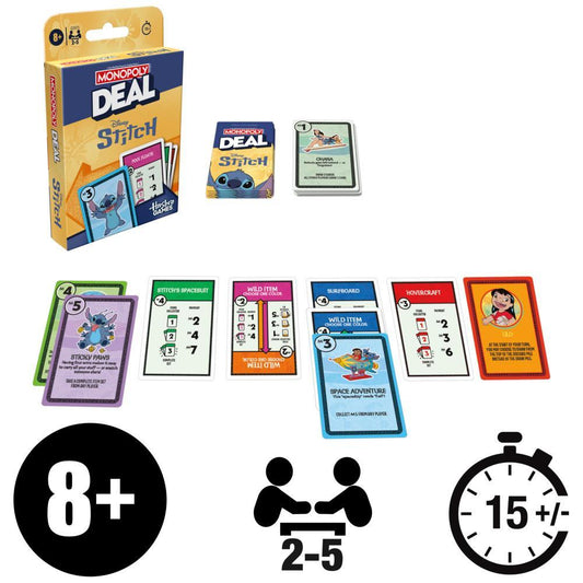 Monopoly Deal: Phiên Bản Disney Stitch - Board Game Thẻ Bài