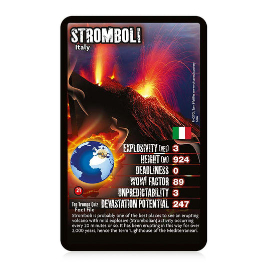 Volcanoes Top Trumps Card Game - Trò Chơi Thẻ Bài Giáo Dục Núi Lửa - Winning Moves - Hình ảnh chi tiết 2