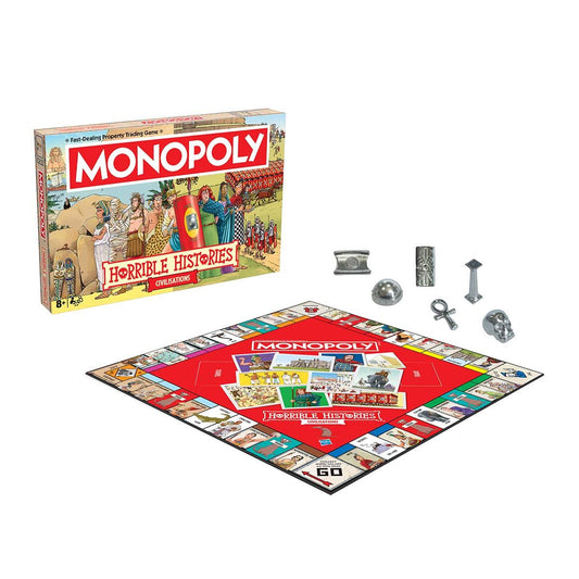 Horrible Histories Ancient Civilisations Monopoly Board Game - Board Game Cờ Tỷ Phú Lịch Sử - Winning Moves - Hình ảnh chi tiết 2