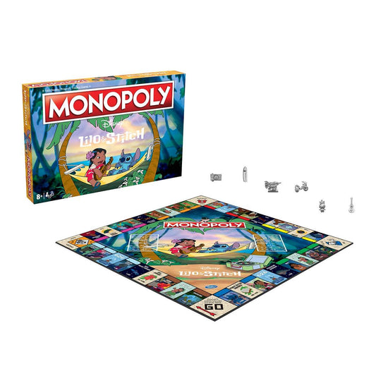 Lilo & Stitch Monopoly Board Game - Cờ Tỷ Phú Disney - Winning Moves UK