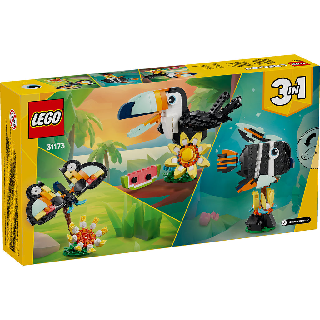 LEGO® Creator 3-in-1 Wild Animals: Tropical Toucan - Đồ chơi lắp ráp 3 trong 1 - LEGO 31173
