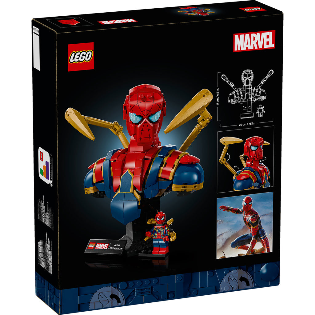 LEGO® Marvel Iron Spider-Man Bust - Mô Hình Lắp Ráp Siêu Anh Hùng LEGO 76326