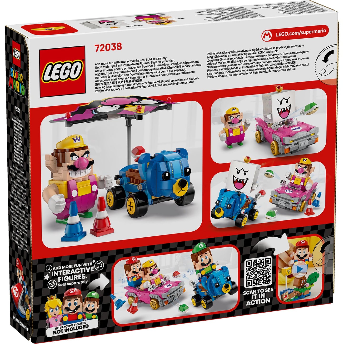 LEGO® Super Mario™ Mario Kart™ – Wario & King Boo - Đồ Chơi Lắp Ráp Xe Đua Badwagon & Teddy Buggy 72038 LEGO - ảnh 8 - LEGO