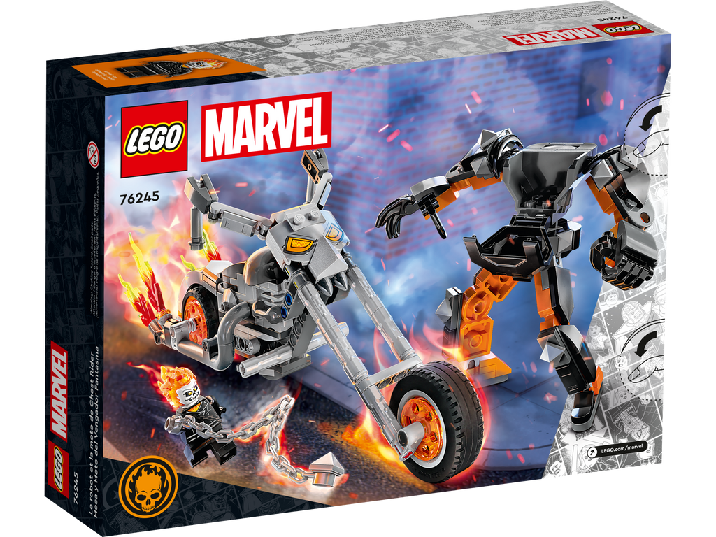 LEGO® Marvel Ghost Rider Mech & Bike - Bộ lắp ráp Robot và Xe mô tô - LEGO 76245 - Hình ảnh bổ sung 6