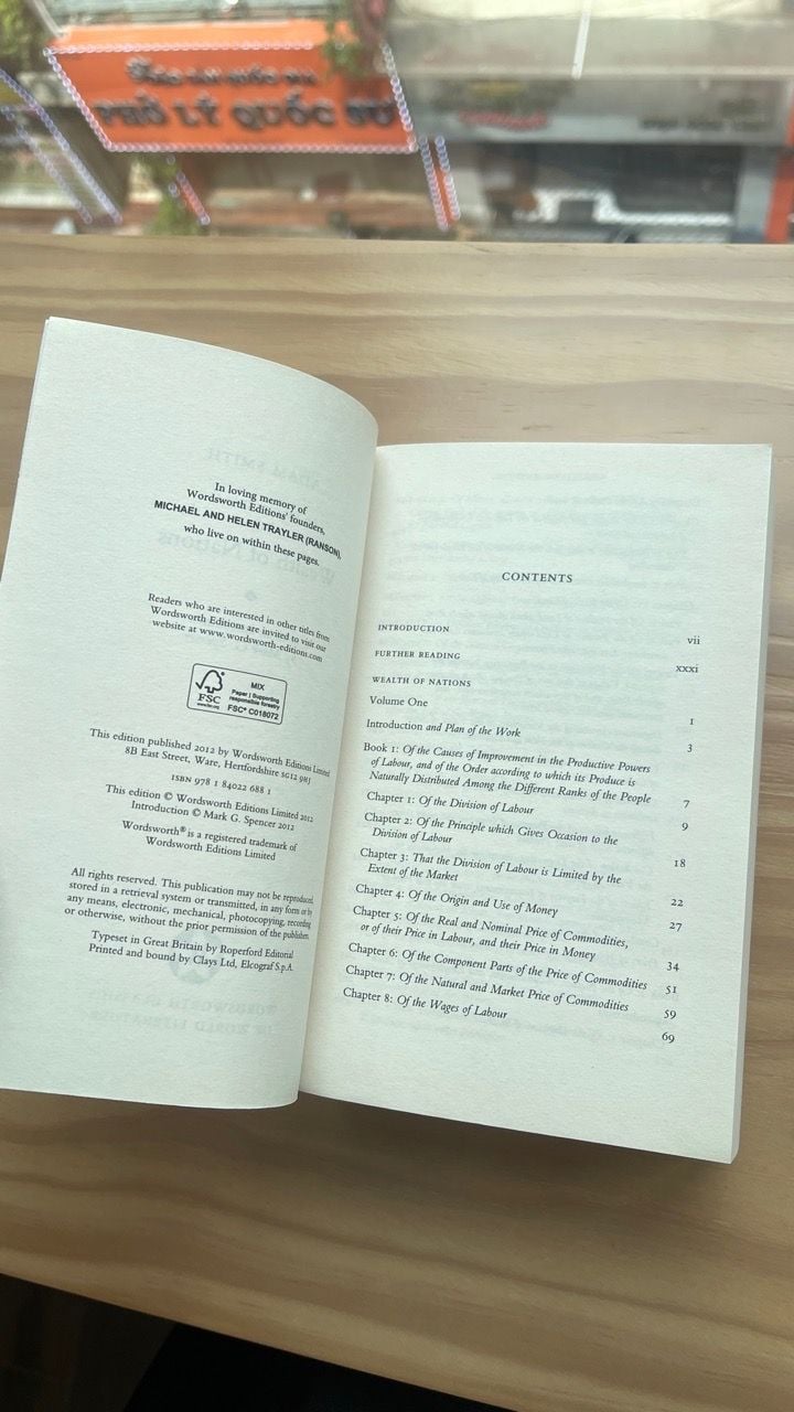 Wealth of Nations - Sách Kinh Tế Ngoại Văn - Wordsworth Editions