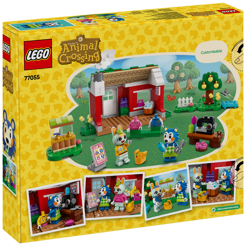 LEGO® Animal Crossing™ Able Sisters Clothing Shop - Bộ Lắp Ráp Cửa Hàng Quần Áo - LEGO 77055