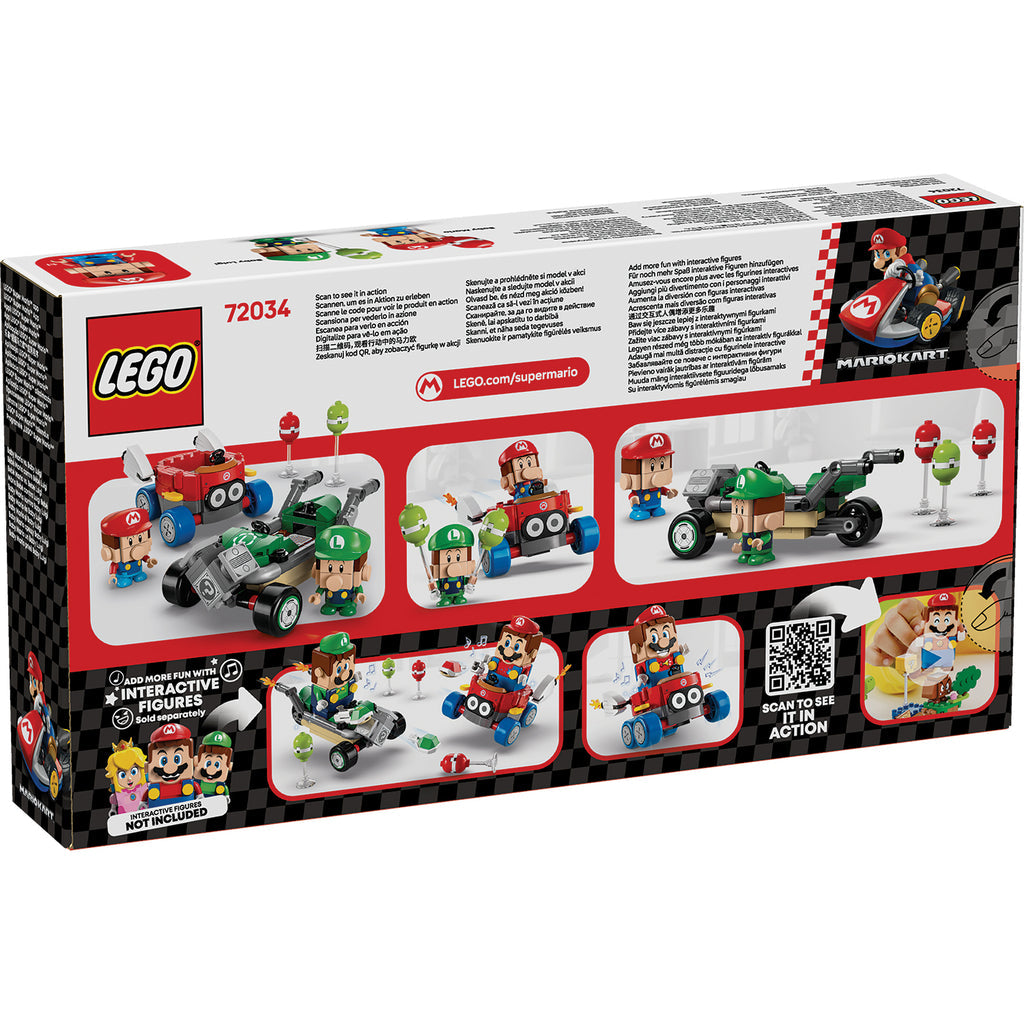LEGO® Super Mario™: Mario Kart™ – Baby Mario vs. Baby Luigi - Bộ Đồ Chơi Lắp Ráp Xe Đua LEGO 72034 LEGO - ảnh 6 - Building To