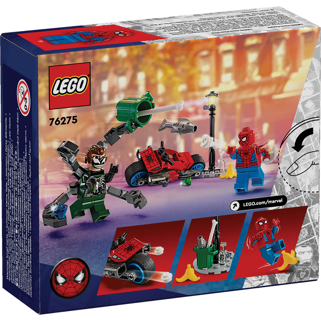 LEGO® Marvel Motorcycle Chase: Spider-Man vs. Doc Ock - Đồ Chơi Lắp Ráp Xe Mô Tô Siêu Anh Hùng LEGO 76275 LEGO - LEGO Constru