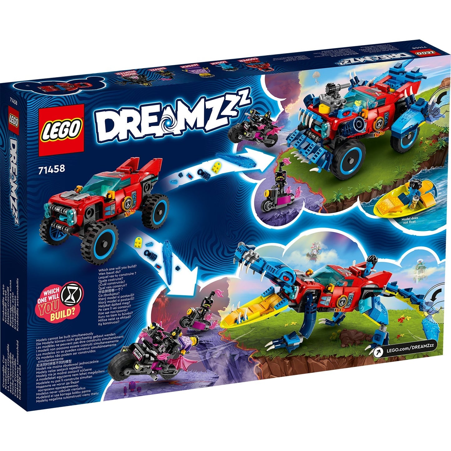LEGO® DREAMZzz™ Crocodile Car - Xe Cá Sấu Đồ Chơi Lắp Ráp 2 Trong 1 - LEGO 71458 LEGO - ảnh 3 - Lego