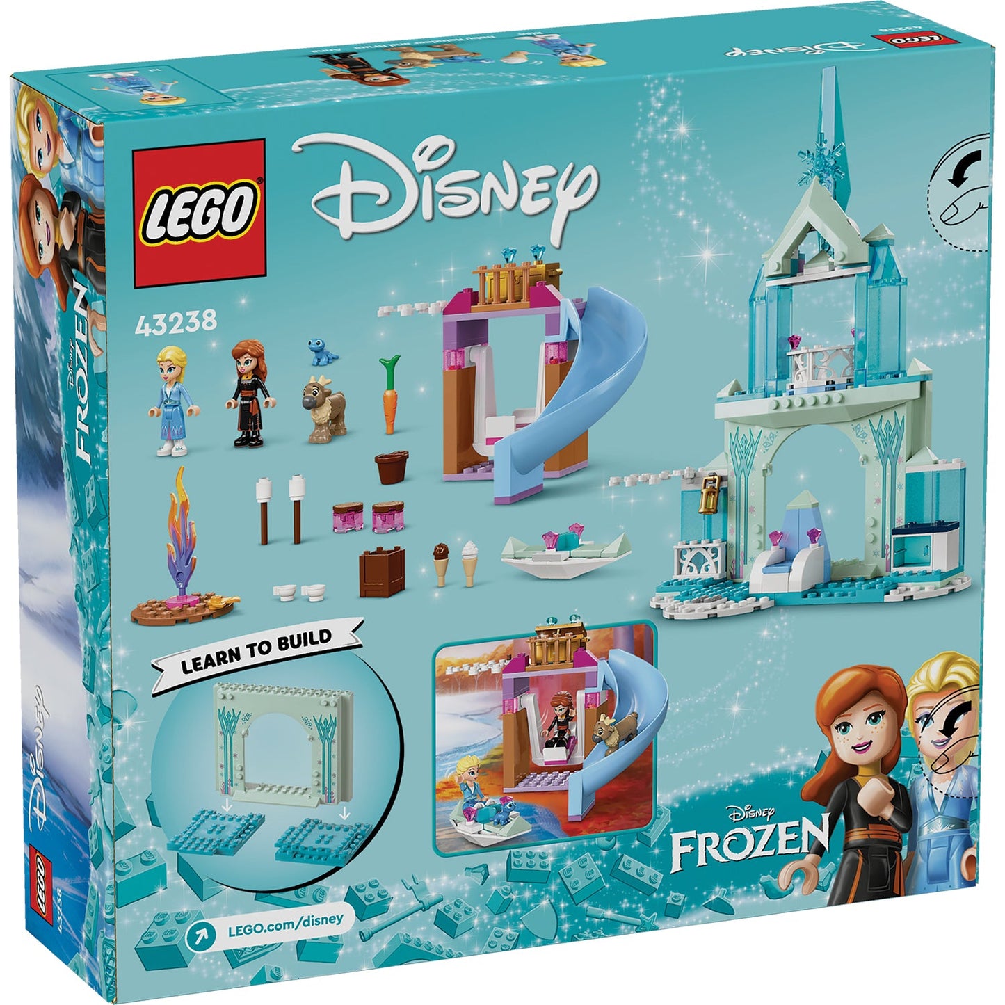 LEGO® Disney™ Elsa's Frozen Castle - Đồ Chơi Lắp Ráp Lâu Đài Băng Giá Elsa (43238) - LEGO LEGO - ảnh 4 - LEGO Building Sets