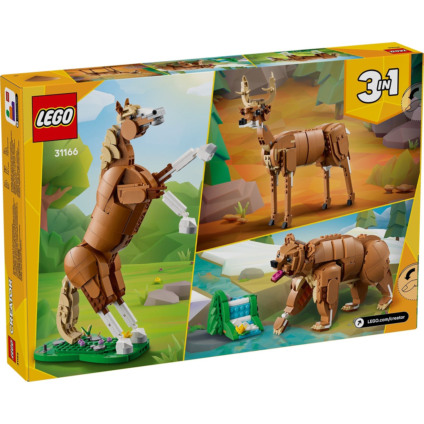 LEGO® Creator 3-in-1 Beautiful Horse - Đồ Chơi Lắp Ráp Động Vật 3-trong-1 (31166) LEGO - ảnh 5 - Lego