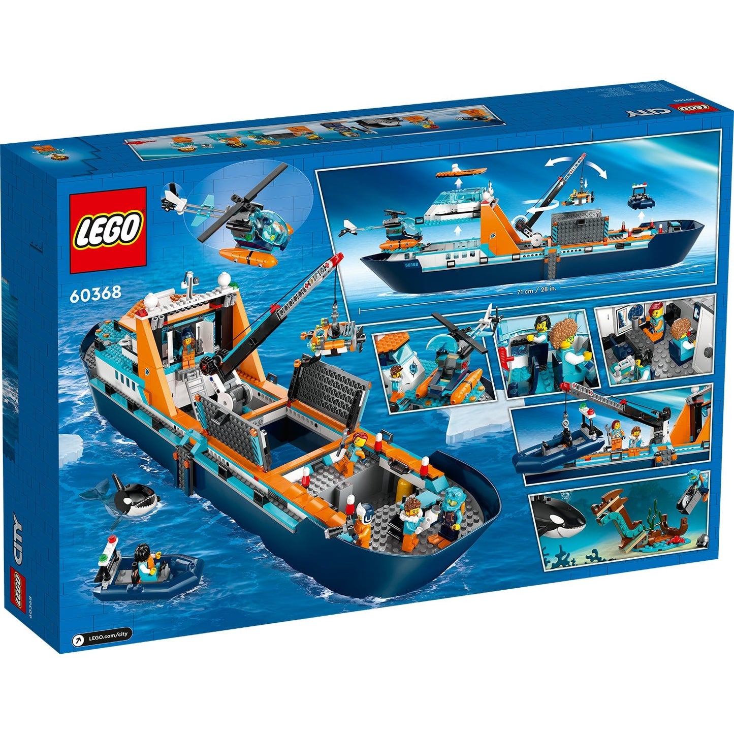 LEGO® City Arctic Explorer Ship - Bộ Đồ Chơi Tàu Thám Hiểm Bắc Cực - LEGO 60368