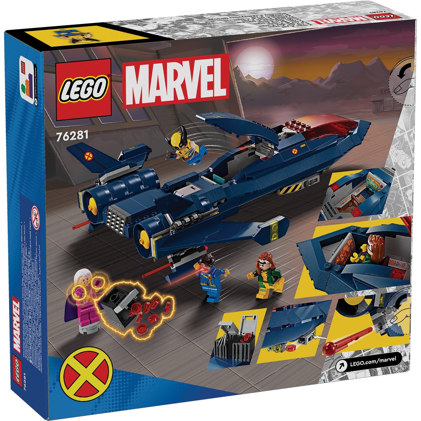 LEGO® Marvel X-Men X-Jet Đồ Chơi Lắp Ráp Máy Bay Chiến Đấu LEGO 76281