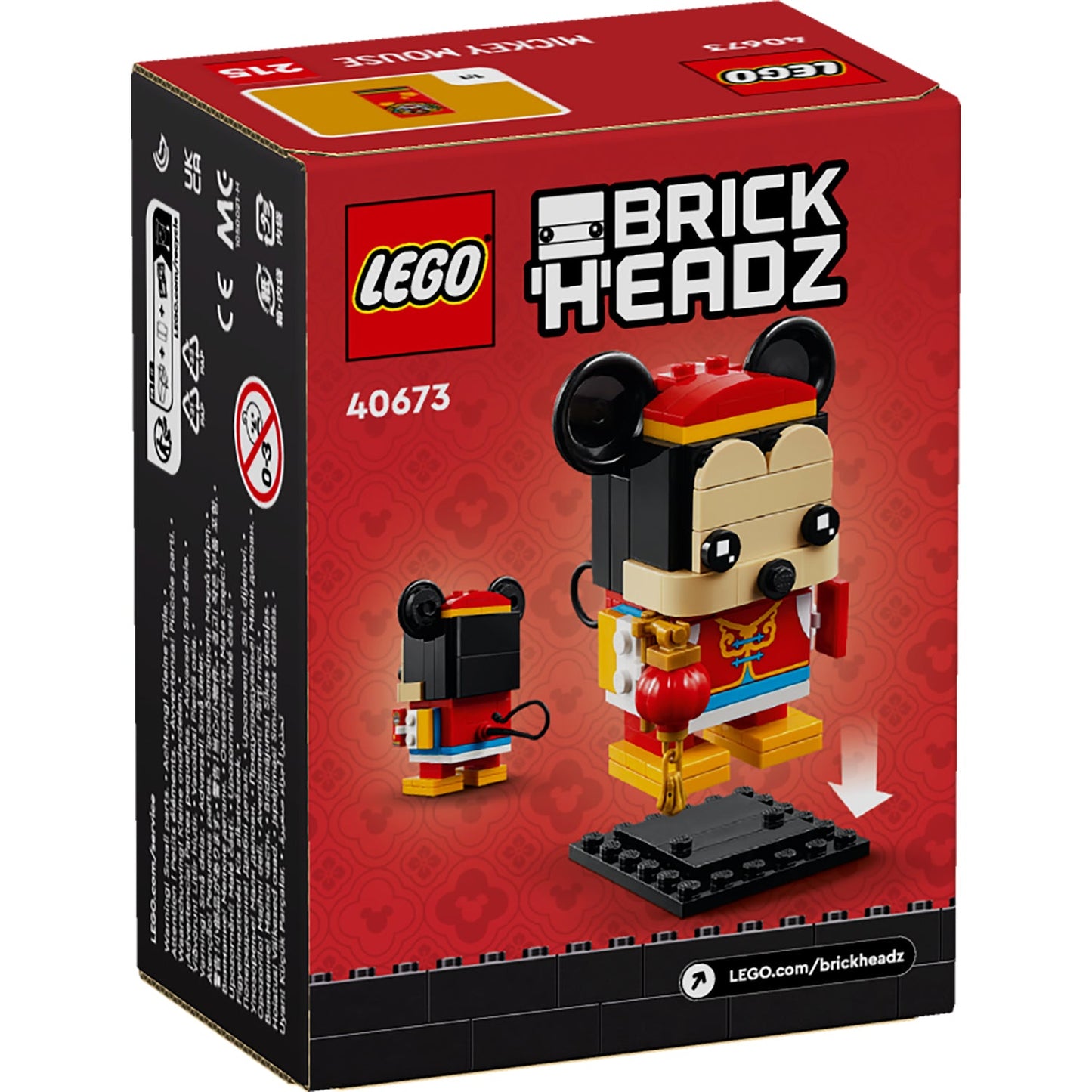 LEGO® BrickHeadz™ Spring Festival Mickey Mouse - Đồ Chơi Lắp Ráp Disney Mickey 40673 - Hình ảnh bổ sung 7