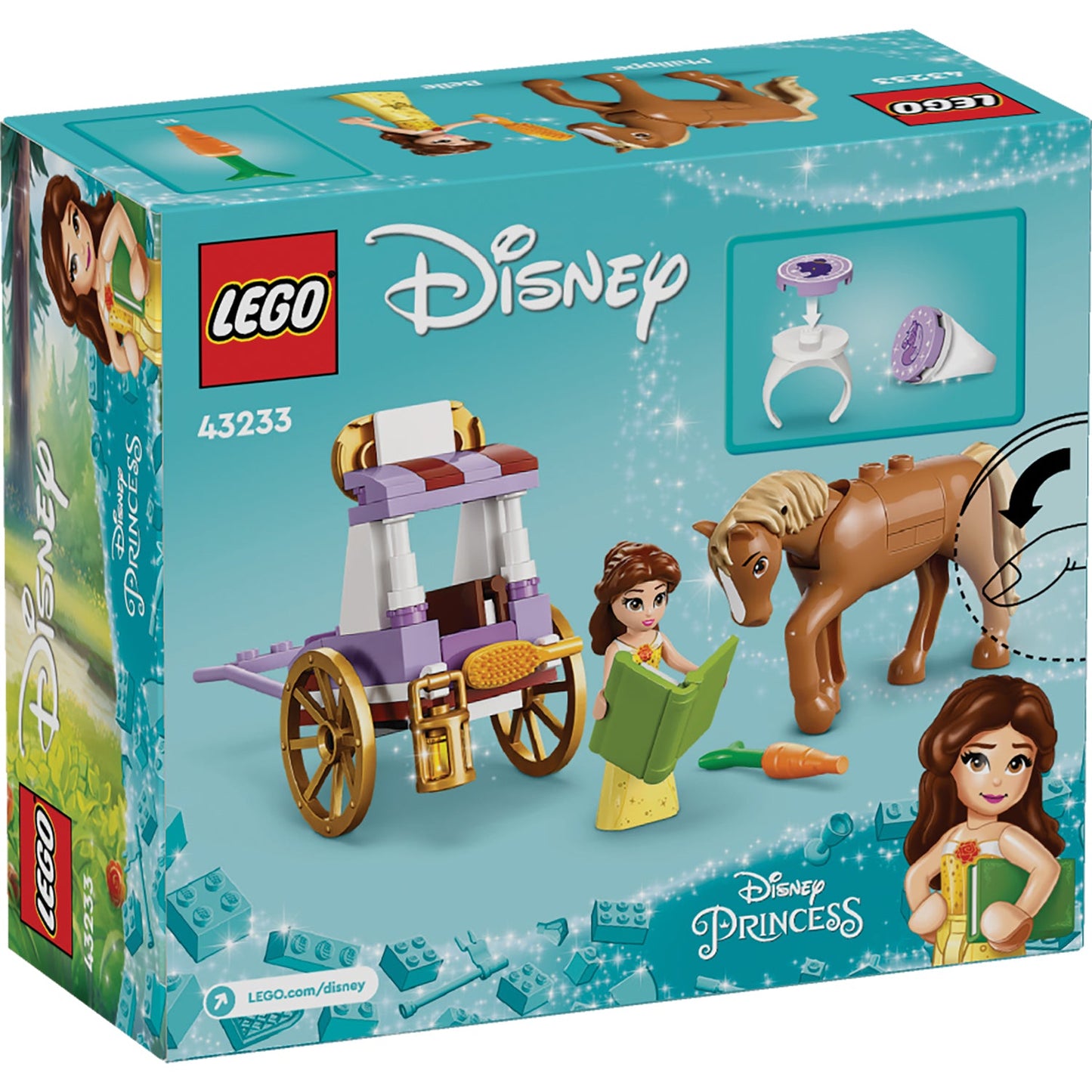LEGO® Disney™ Belle's Storytime Horse Carriage - Đồ Chơi Lắp Ráp Xe Ngựa Của Công Chúa Belle - LEGO 43233 LEGO - ảnh 3 - Buil