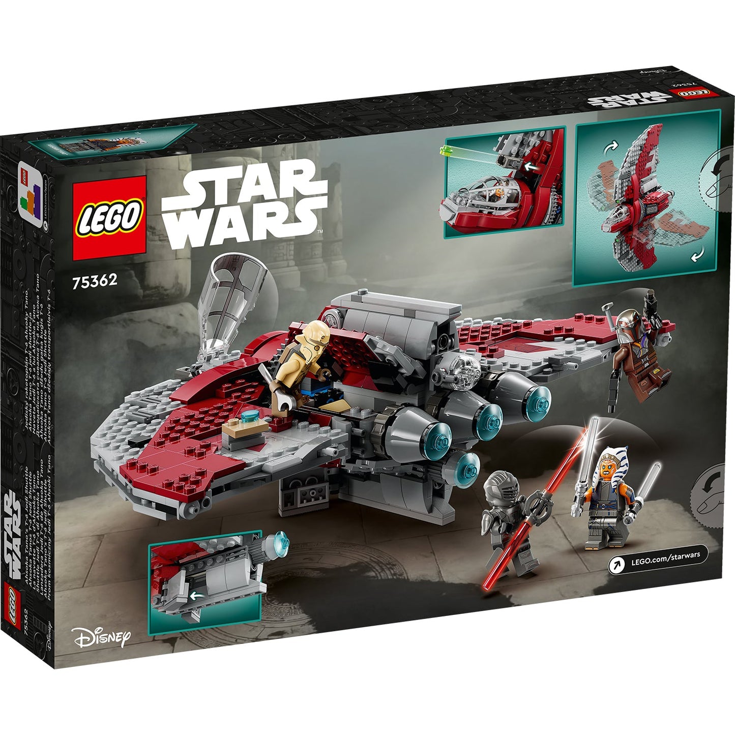 LEGO® Star Wars™ Ahsoka Tano's T-6 Jedi Shuttle - Đồ chơi lắp ráp Phi thuyền Jedi - LEGO 75362 LEGO - ảnh 5 - LEGO Sets