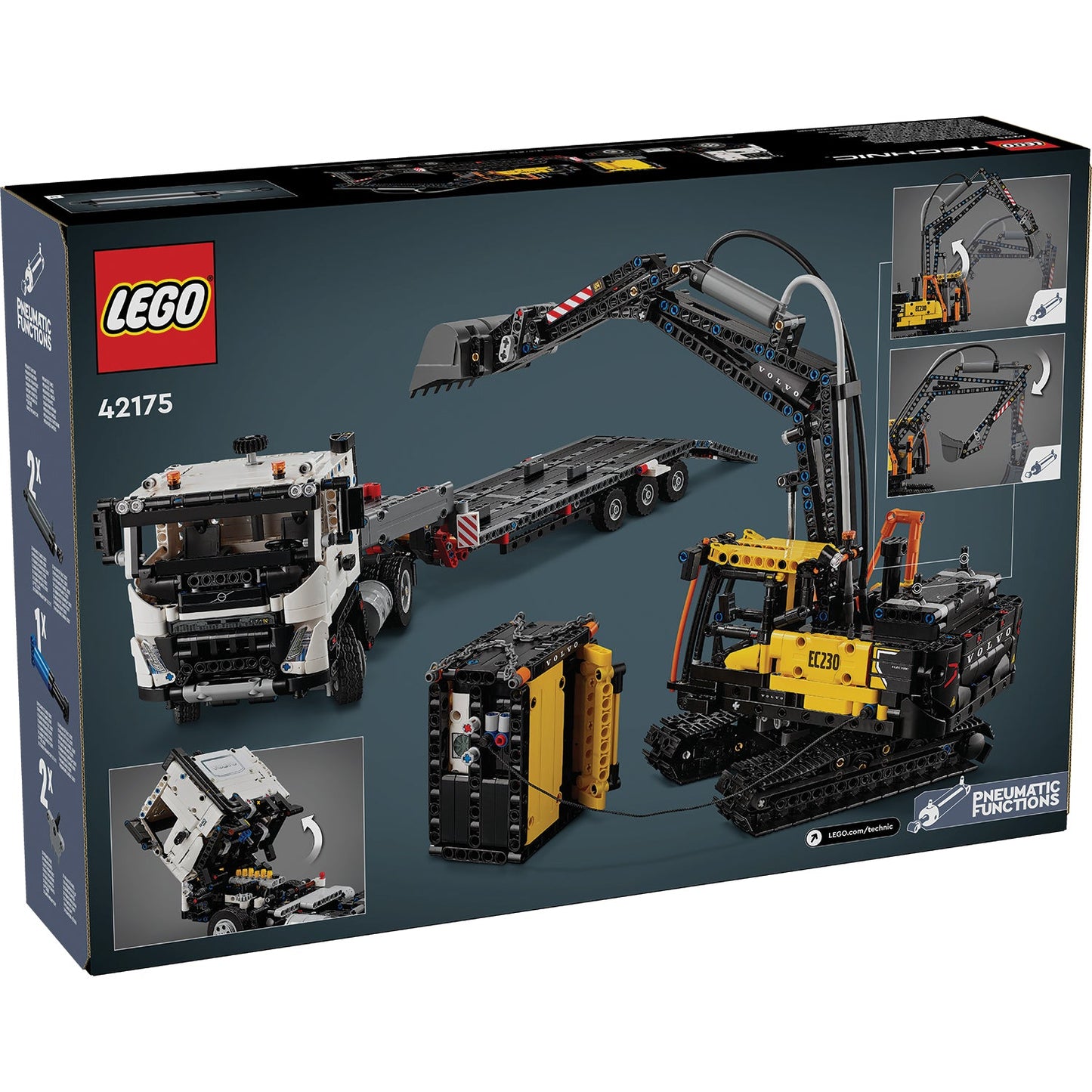 LEGO® Technic™ Volvo FMX Truck & EC230 Electric Excavator - Bộ Đồ Chơi Lắp Ráp Xe Tải & Máy Xúc Volvo 42175