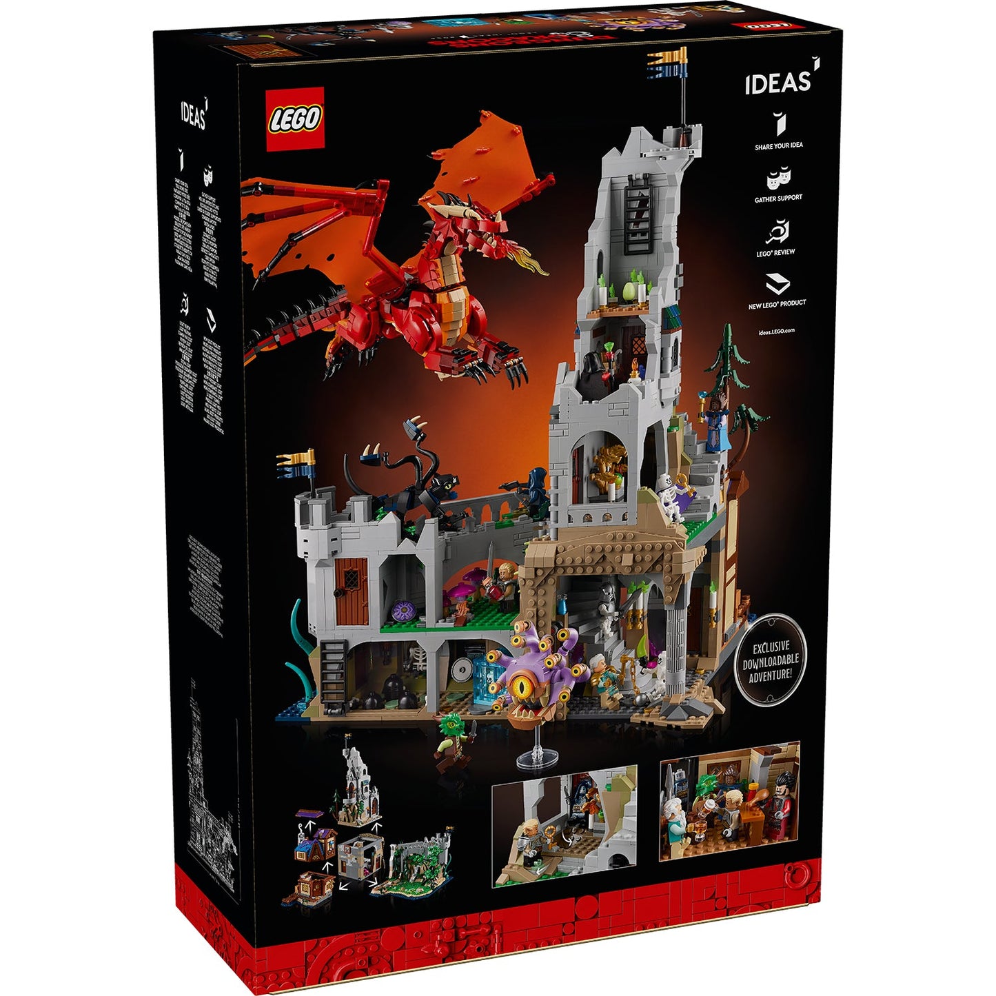 LEGO® Ideas Dungeons & Dragons: Red Dragon’s Tale - Bộ Lắp Ráp Thế Giới Fantasy - LEGO 21348
