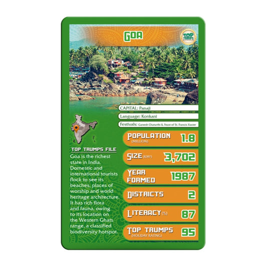 States of India Top Trumps Card Game - Trò chơi thẻ bài giáo dục địa lý - Winning Moves - Hình ảnh chi tiết 2