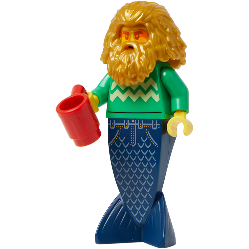 Minifigure Coffee Drinking Merman - Mô Hình Người Cá Uống Cà Phê - LEGO - Hình ảnh sản phẩm