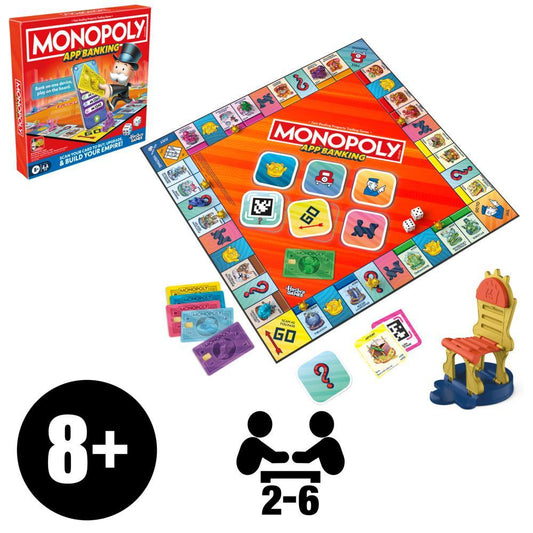 Bộ Board Game Cờ Tỷ Phú Monopoly App Banking (Tương Tác Qua Ứng Dụng) - G1424 Hasbro