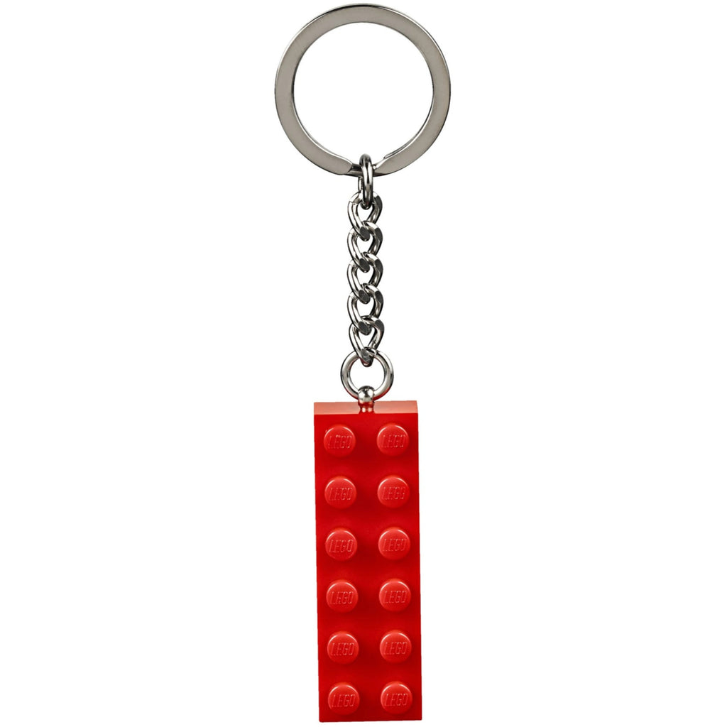 LEGO® Keyring 2x6 Stud – Red - Móc khóa gạch 2x6 màu đỏ - LEGO - Hình ảnh chi tiết 2